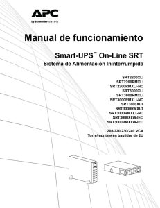 Manual de funcionamiento Smart-UPS™ On