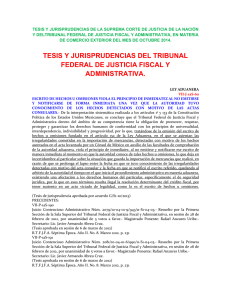 tesis y jurisprudencias del tribunal federal de justicia fiscal y