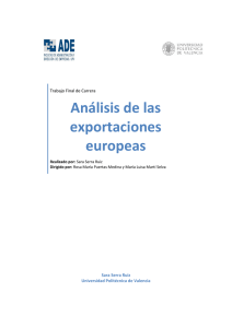 Análisis de las exportaciones europeas