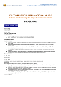 vii conferencia internacional guide programa