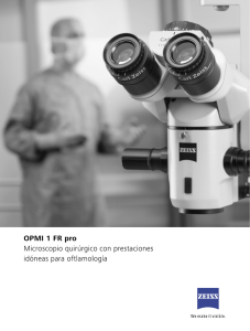 OPMI 1 FR pro Microscopio quirúrgico con prestaciones idóneas