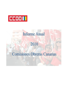 Informe Anual 2010 - Comisiones Obreras de Canarias