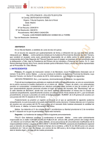 un reciente caso de un delito contra la salud pública