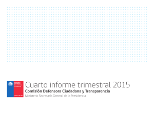 Cuarto informe trimestral 2015 - Comisión Defensora Ciudadana y