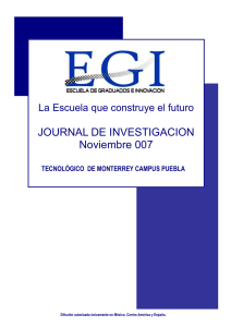 Journal de Investigación de la Escuela de Graduados e Innovación