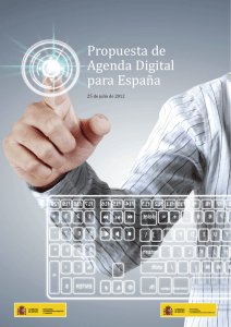 Propuesta de Agenda Digital para España (25/07/2012)