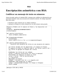 Encriptación asimétrica con RSA