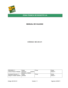 manual de calidad código: mc-dc-01 zona franca de