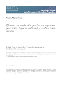Efluentes en producción porcina en Argentina