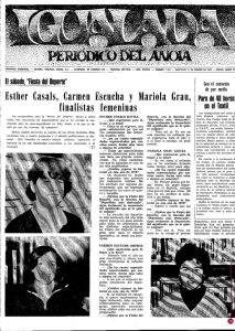 Esther Casals, Carmen finalistas scucha y Mariola Grau, femeninas