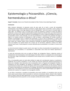 Epistemología y Psicoanálisis - Cinta de Moebio. Revista de