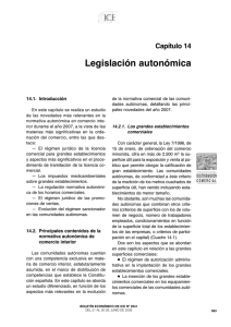 Capítulo 14. Legislación autonómica