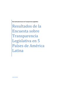Diagnóstico de Transparencia Legislativa