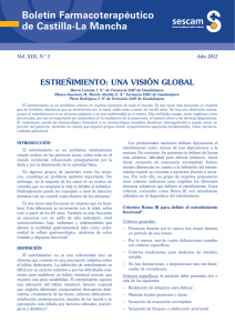 estreñimiento: una visión global - Servicio de Salud de Castilla