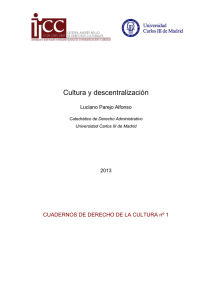 Cultura y descentralización - e-Archivo Principal