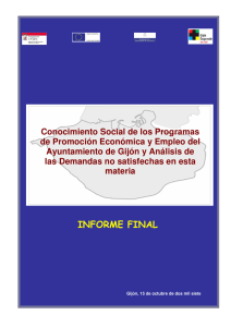 Conocimiento Social de los Programas de Promoción Económica y