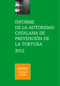 informe de la autoridad catalana de prevención de la tortura 2012