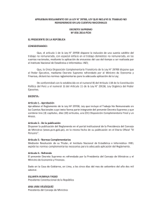 decreto supremo nº 056-2014-pcm