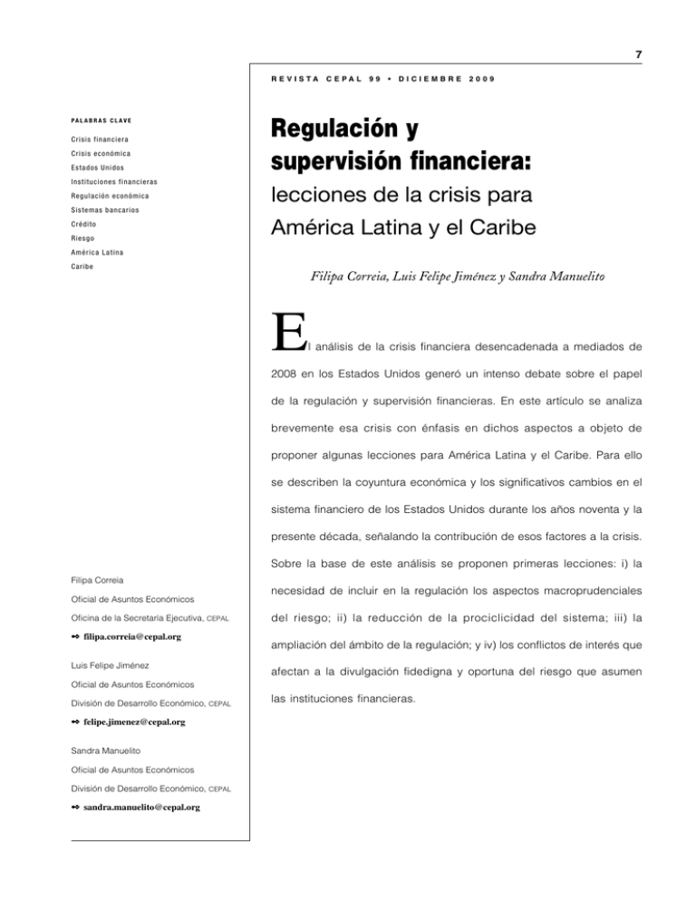 Regulación Y Supervisión Financiera