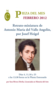 FEBRERO. Retrato-miniatura de Antonio del Valle Angelín, por