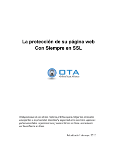 La protección de su página web Con Siempre en SSL