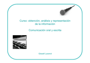 Comunicación Oral y escrita Clases I y II G. Lacerot Arquivo
