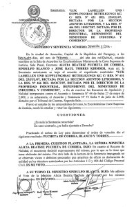 Itt C>, Itt C>, Itt C - Corte Suprema de Justicia del Paraguay
