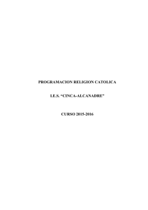 programacion religion catolica - IES Cinca