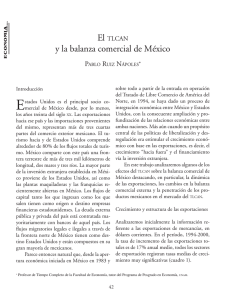 y la balanza comercial de México - Facultad de Economía