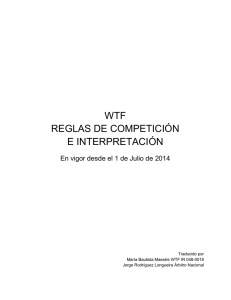 wtf reglas de competición e interpretación