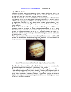 Curso sobre el Sistema Solar: Lección nro. 5