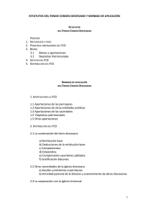 FCD Estatutos y Normas de Aplicación - Diocesis Orihuela