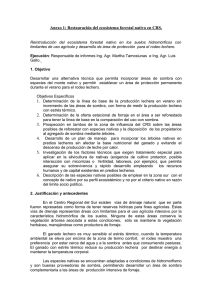 Anexo 1. Restauración del ecosistema forestal nativo en CRS