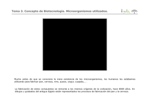 Tema 3. Concepto de Biotecnología. Microorganismos