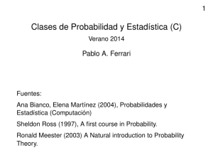Clases de Probabilidad y Estadıstica (C)