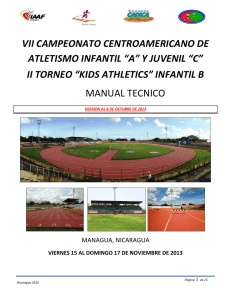 Manual Tecnico - Atletismo Centroamericano
