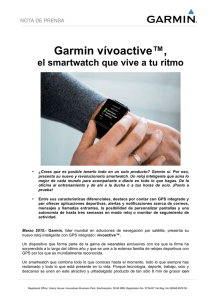 Garmin vívoactive™, el smartwatch que vive a tu ritmo