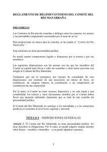 reglamento interno en PDF - Contrato del río Matarraña