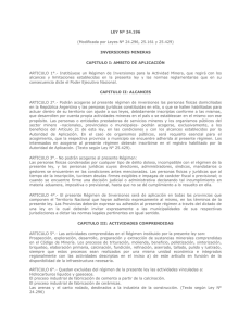 Ley Nº 24196 - Secretaría de Minería de Catamarca