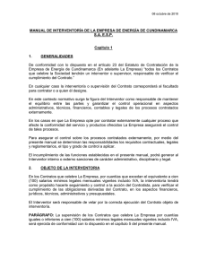 Manual de la interventoría - Empresa de ENergía de Cundinamarca