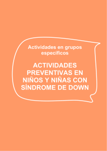actividades preventivas en niños y niñas con síndrome de down