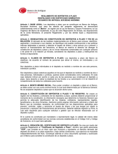 Reglamento CDP - Banco de Antigua
