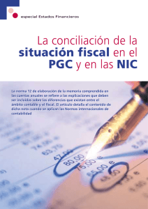 La conciliación de la situación fiscal en el PGC y en las NIC