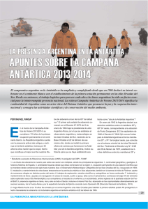 la presencia argentina en la antártida apuntes sobre