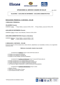 OPOSICIONES AL SERVICIO CANARIO DE SALUD Año 2010