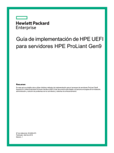 Guía de implementación de HPE UEFI para servidores HPE