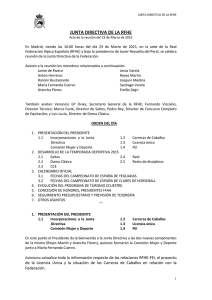Junta directiva Marzo 2015 - Real Federación Hípica Española