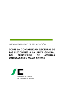 sobre la contabilidad electoral de las elecciones a la junta general