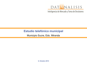Evaluación municipio Sucre (Septiembre 2014)