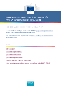 política de cohesión 2014-2020